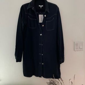 NWT Ganni denim dress
